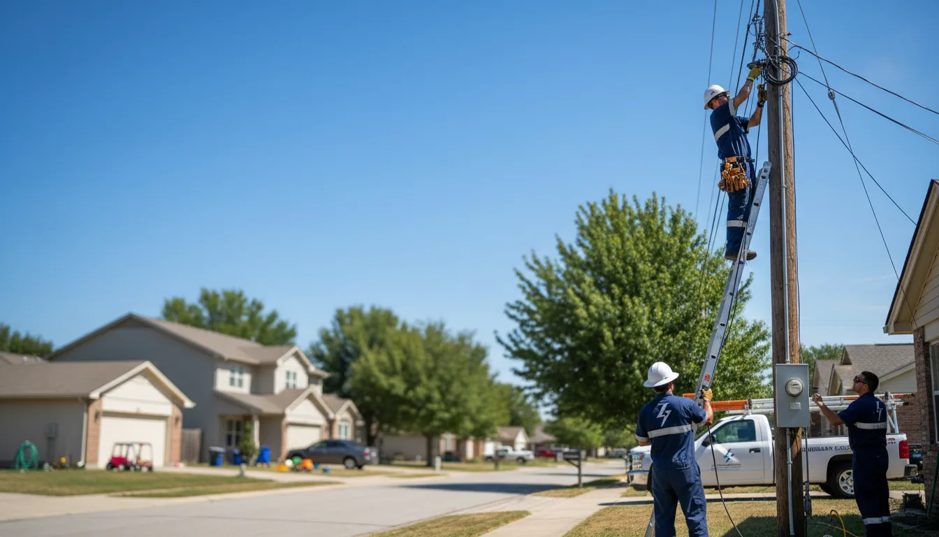 Residential electrician providing installation services in Gaastra, MI